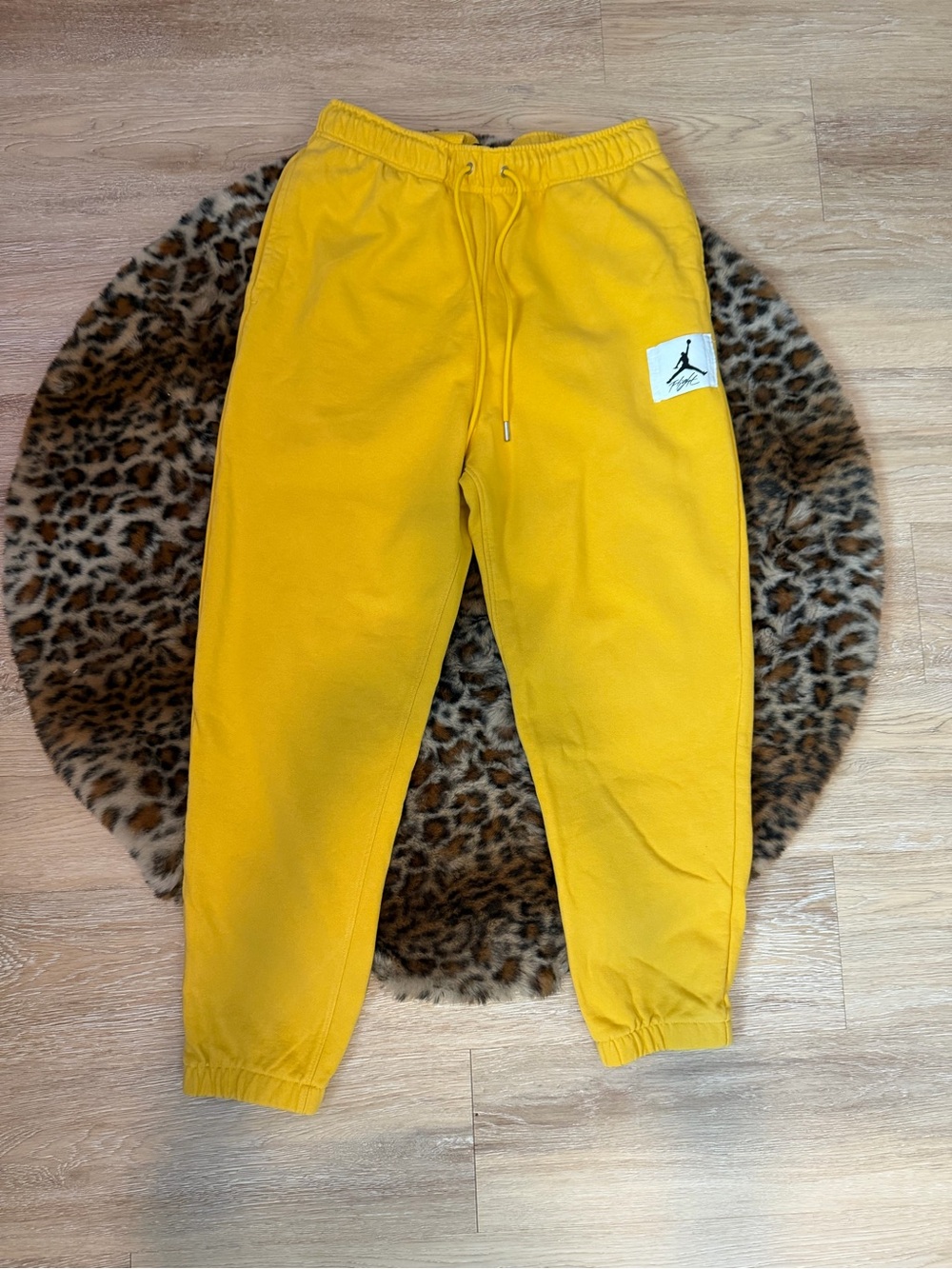 Jordan Yellow Fleece Jumpman Joggers